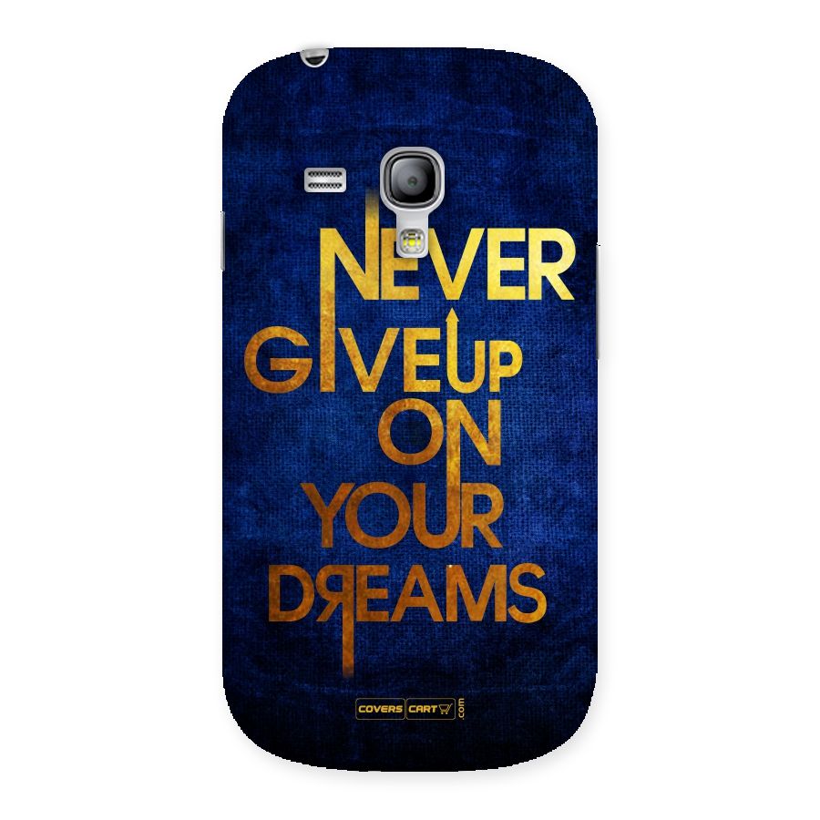 Never Give Up Back Case for Galaxy S3 Mini