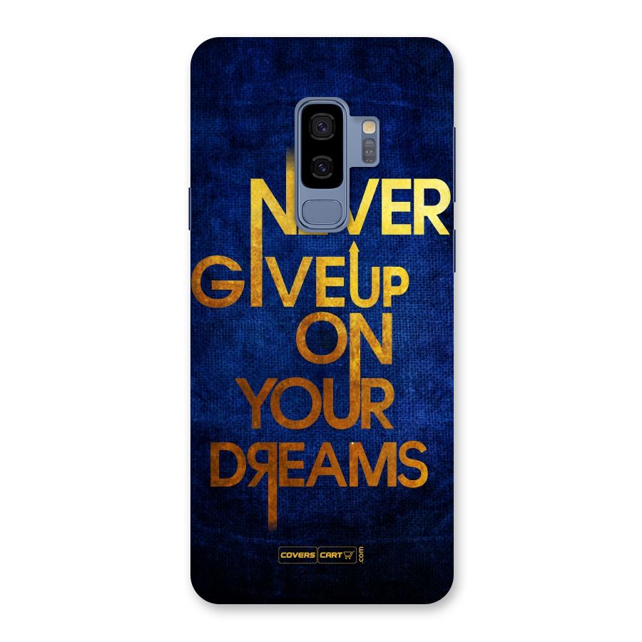 Never Give Up Back Case for Galaxy S9 Plus