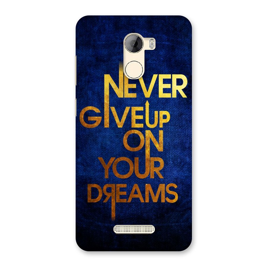 Never Give Up Back Case for Gionee A1 LIte