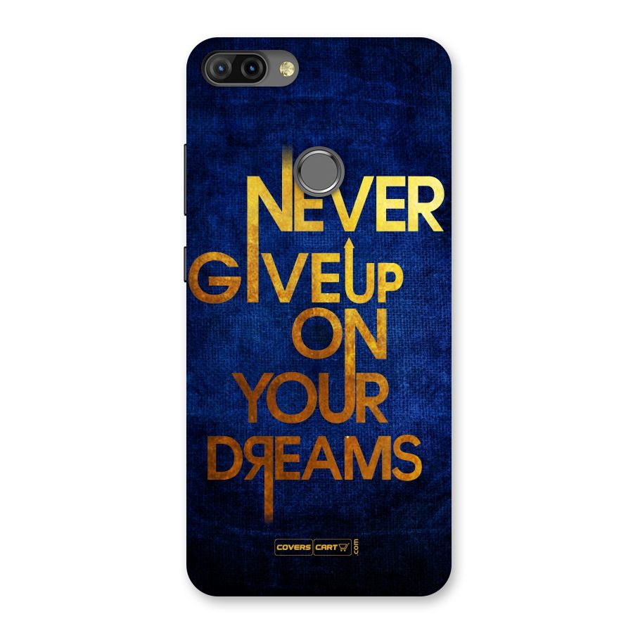 Never Give Up Back Case for Infinix Hot 6 Pro