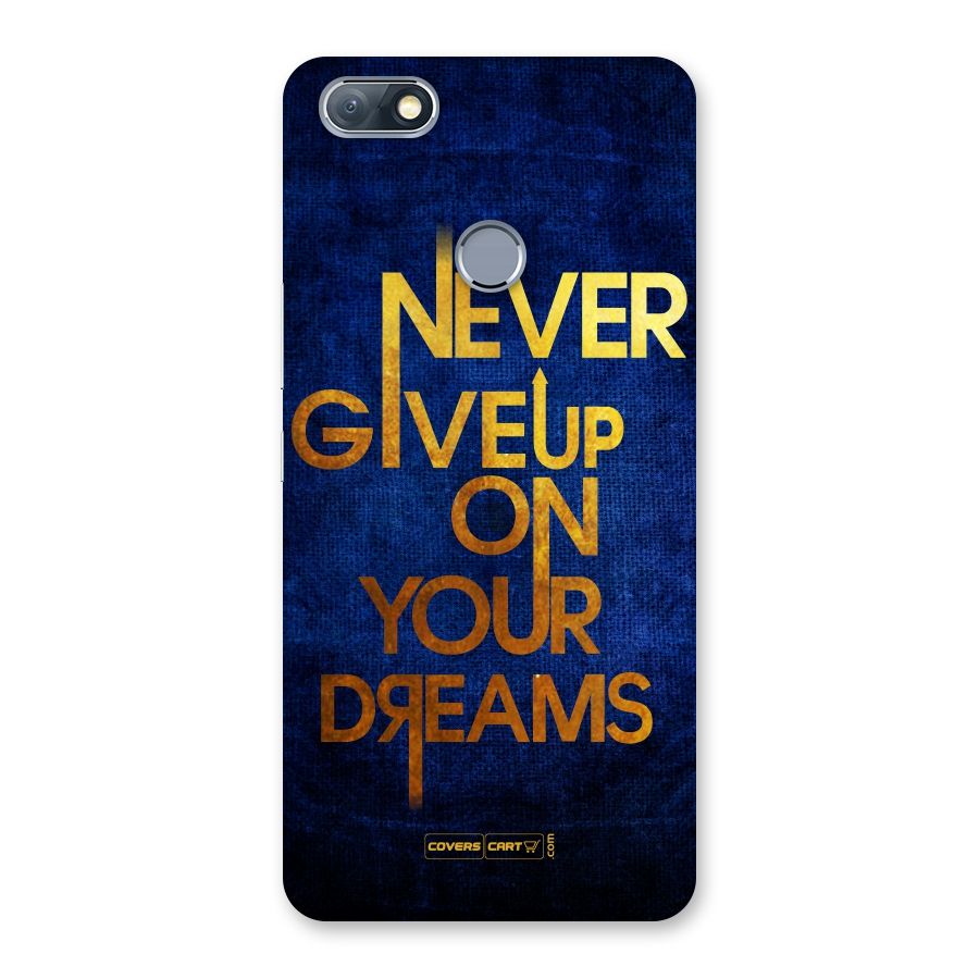 Never Give Up Back Case for Infinix Note 5