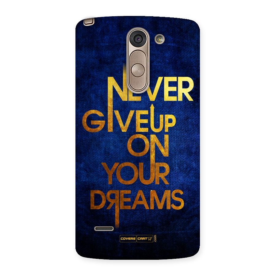 Never Give Up Back Case for LG G3 Stylus