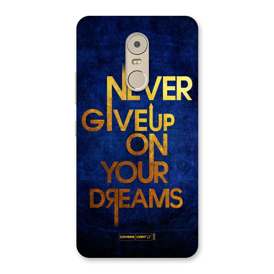 Never Give Up Back Case for Lenovo K6 Note