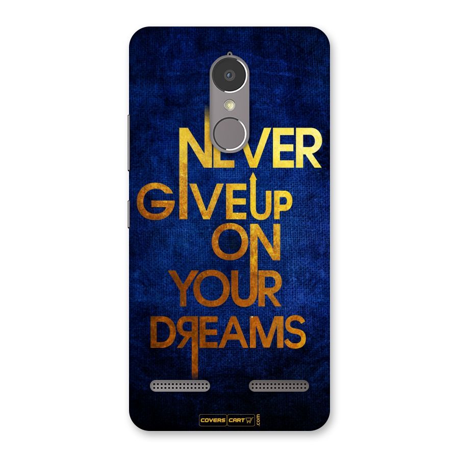 Never Give Up Back Case for Lenovo K6 Power