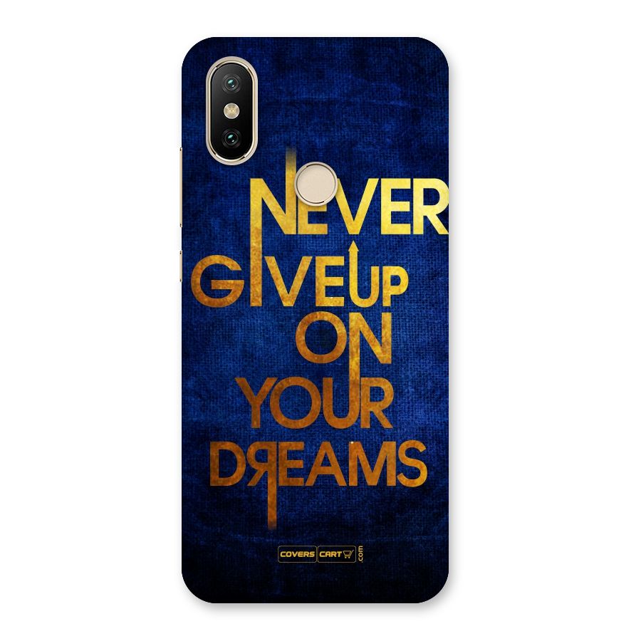 Never Give Up Back Case for Mi A2