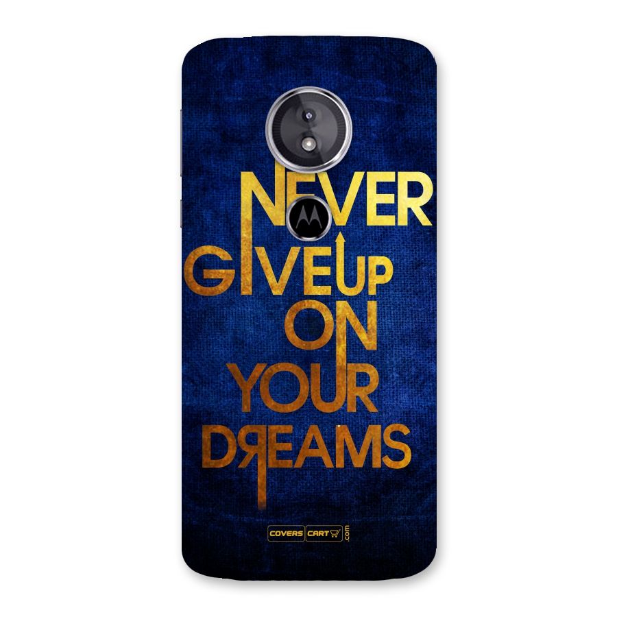Never Give Up Back Case for Moto E5