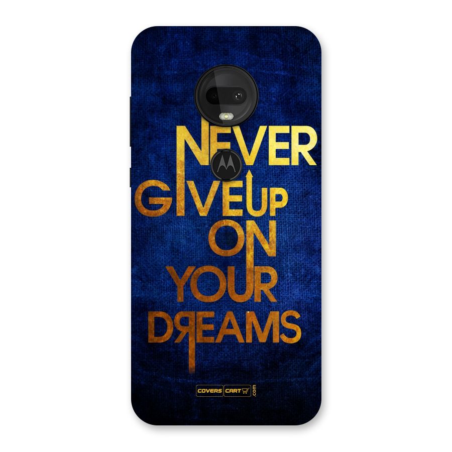 Never Give Up Back Case for Moto G7