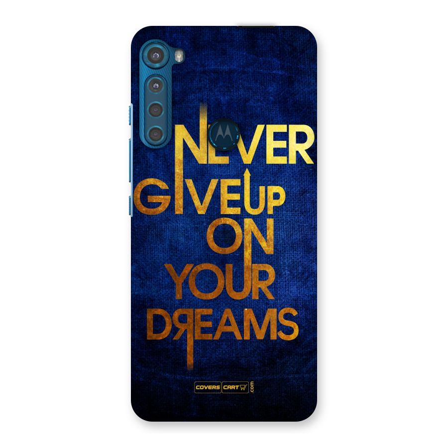 Never Give Up Back Case for Motorola One Fusion Plus