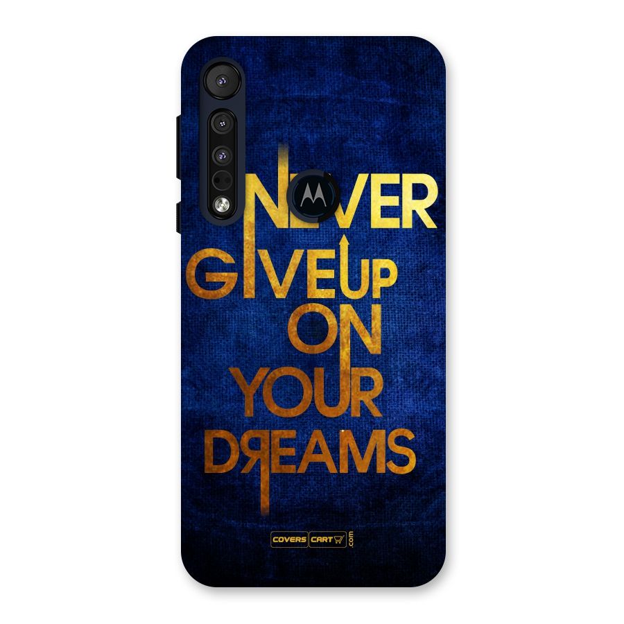 Never Give Up Back Case for Motorola One Macro