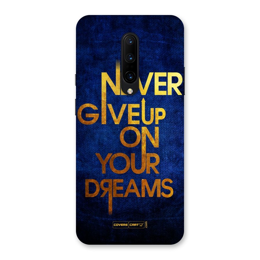 Never Give Up Back Case for OnePlus 7 Pro