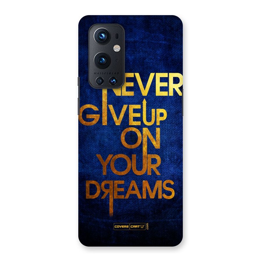 Never Give Up Back Case for OnePlus 9 Pro