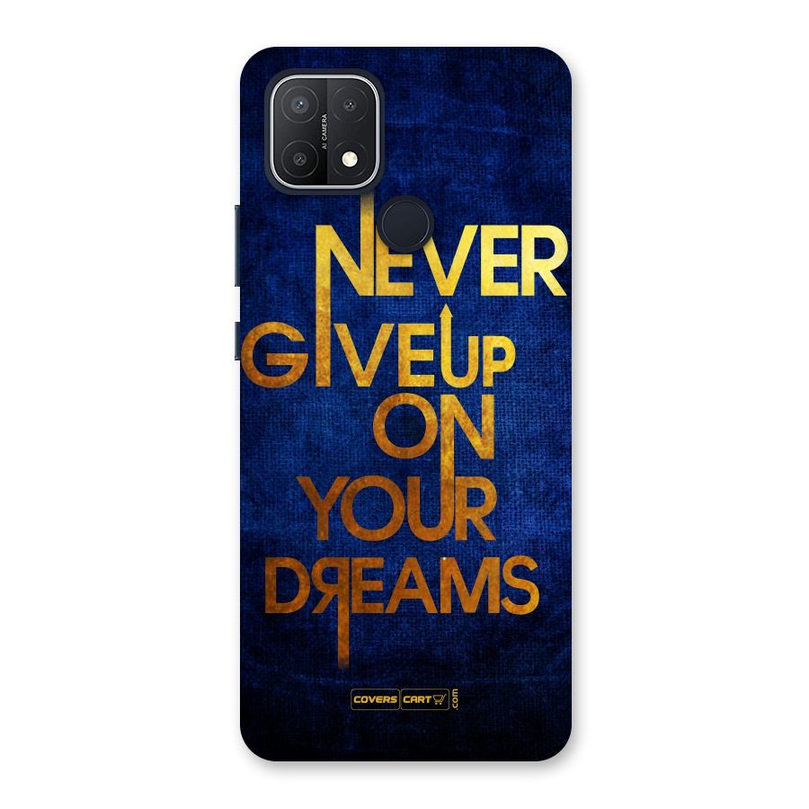 Never Give Up Back Case for Oppo A15