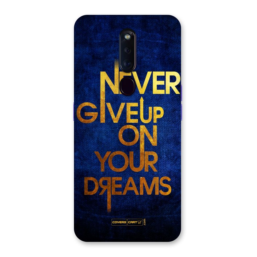 Never Give Up Back Case for Oppo F11 Pro