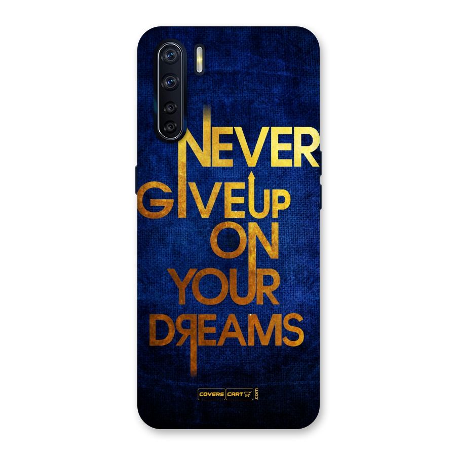 Never Give Up Back Case for Oppo F15