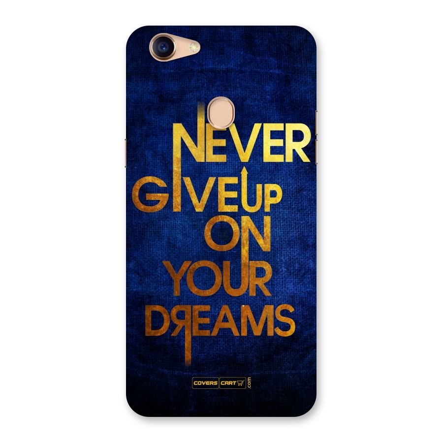 Never Give Up Back Case for Oppo F5 Youth
