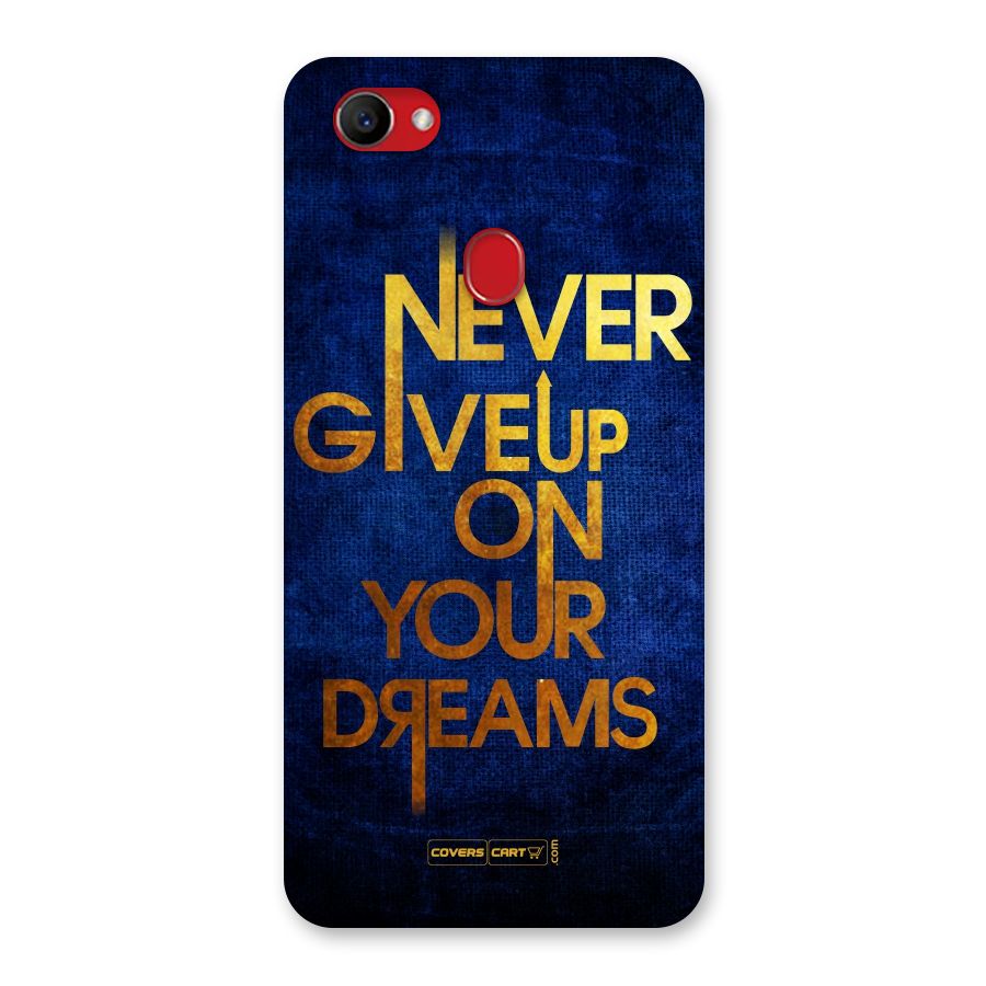 Never Give Up Back Case for Oppo F7