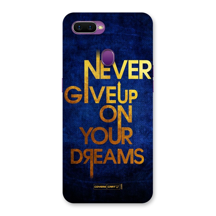 Never Give Up Back Case for Oppo F9