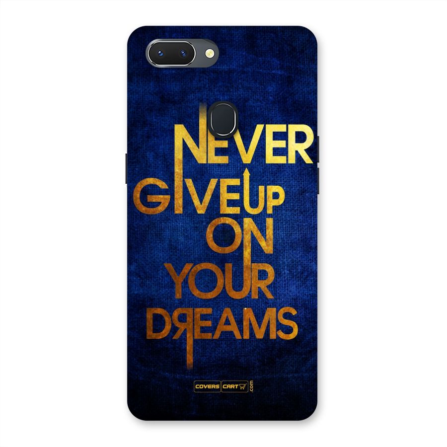 Never Give Up Back Case for Oppo Realme 2