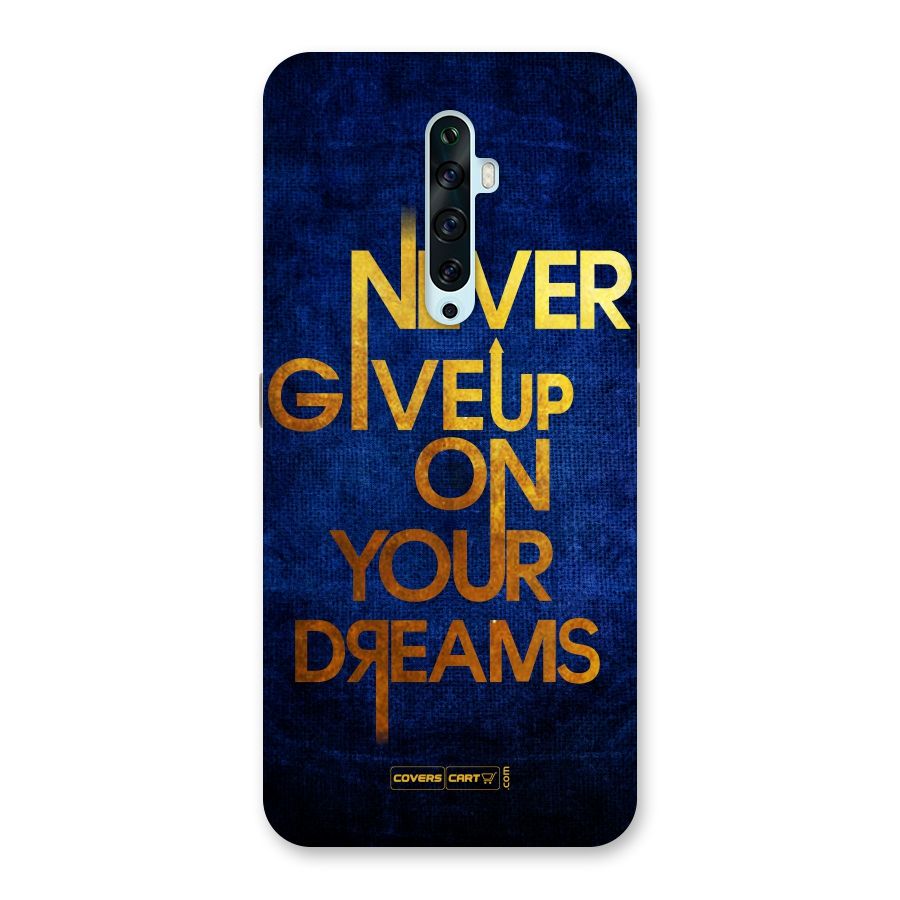 Never Give Up Back Case for Oppo Reno2 F