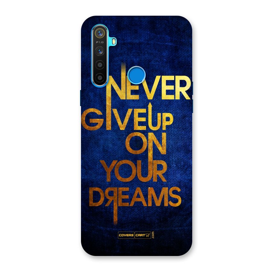 Never Give Up Back Case for Realme 5