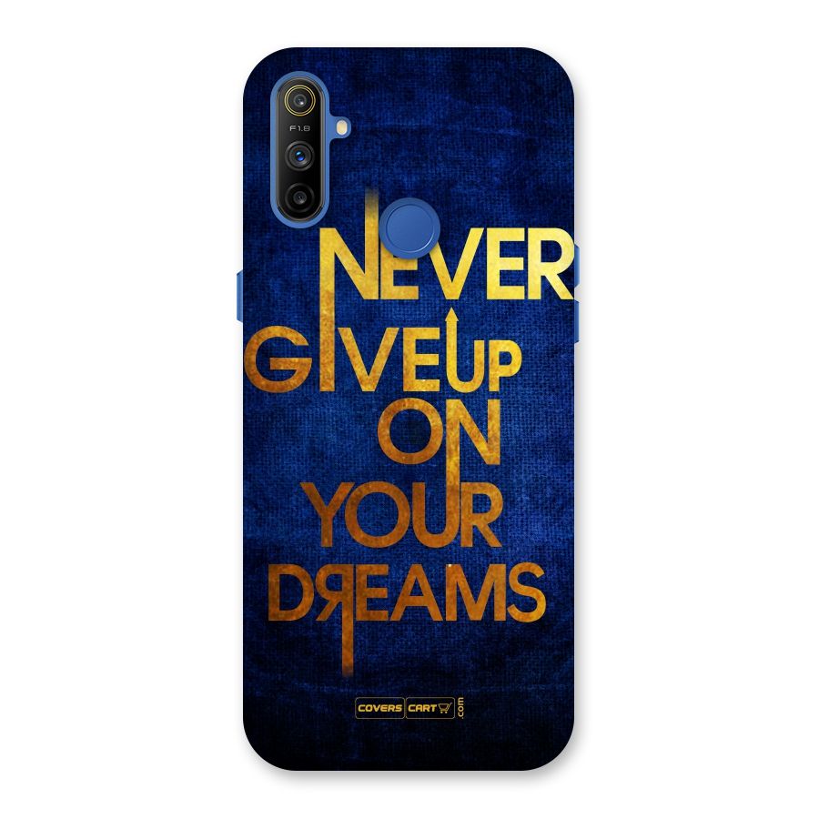 Never Give Up Back Case for Realme Narzo 10A