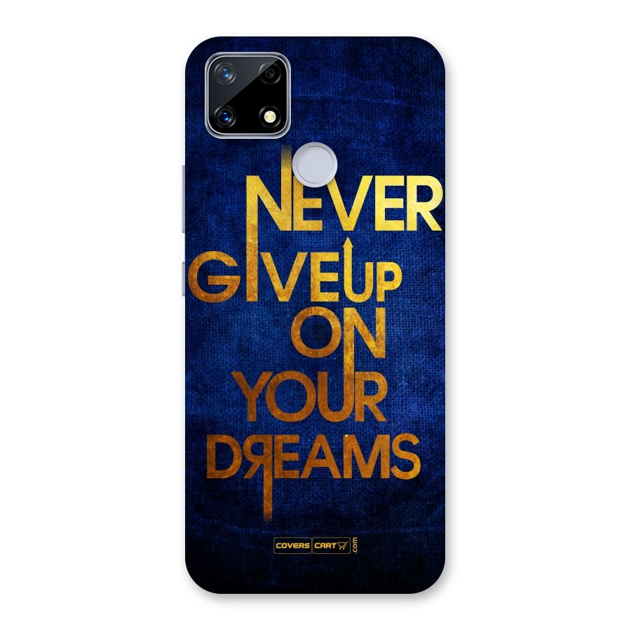 Never Give Up Back Case for Realme Narzo 20
