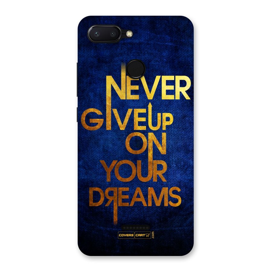 Never Give Up Back Case for Redmi 6