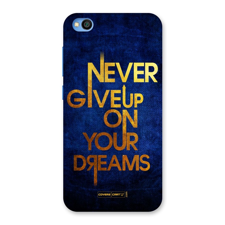 Never Give Up Back Case for Redmi Go