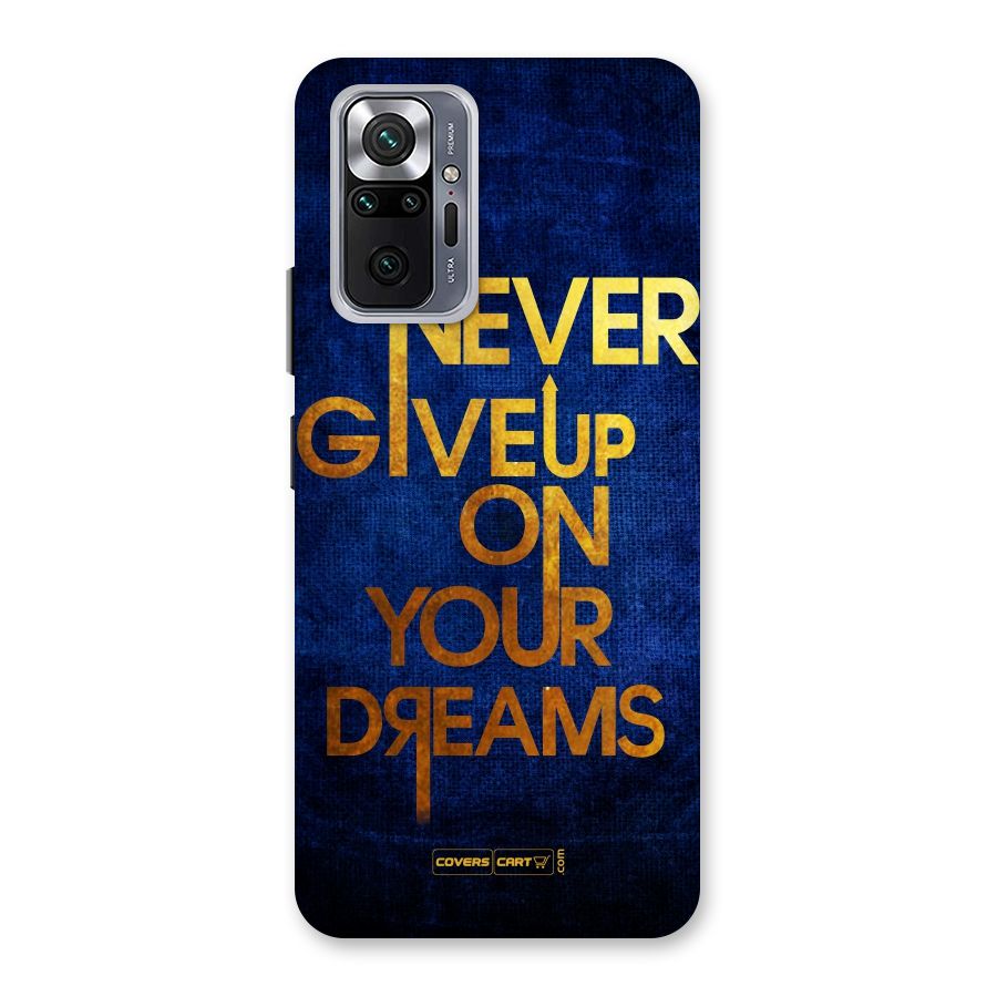Never Give Up Back Case for Redmi Note 10 Pro Max