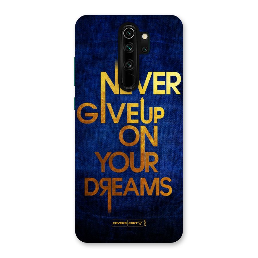 Never Give Up Back Case for Redmi Note 8 Pro