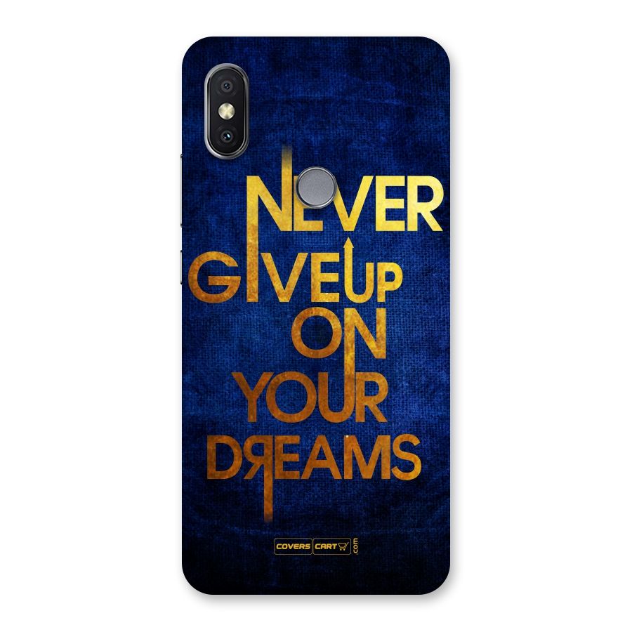 Never Give Up Back Case for Redmi Y2