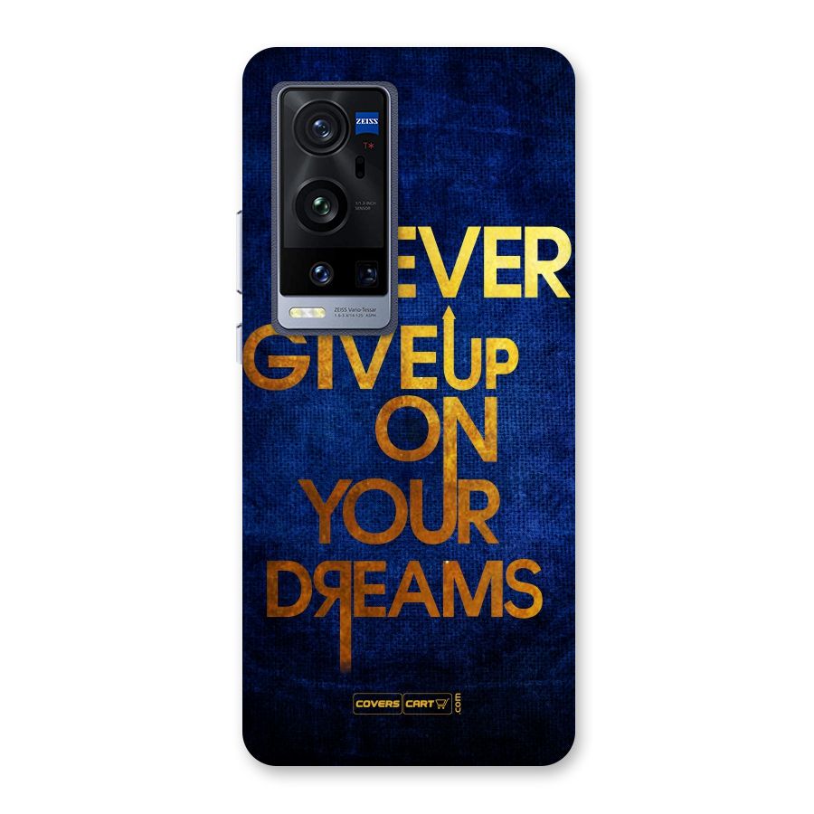 Never Give Up Back Case for Vivo X60 Pro Plus