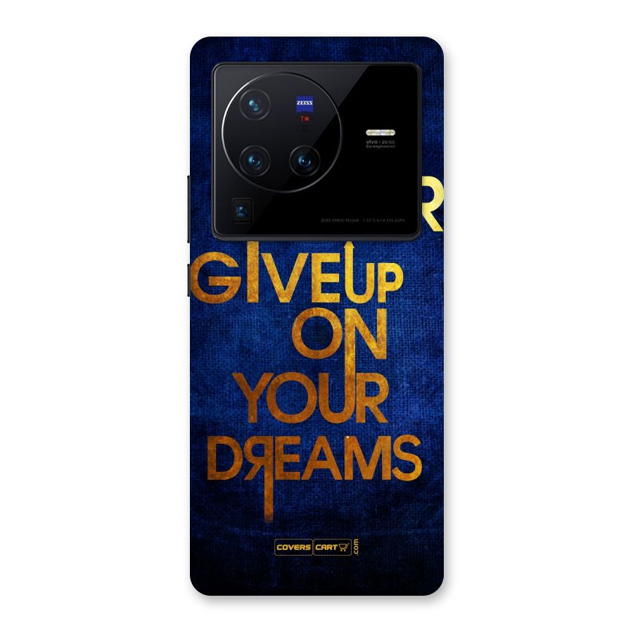 Never Give Up Back Case for Vivo X80 Pro