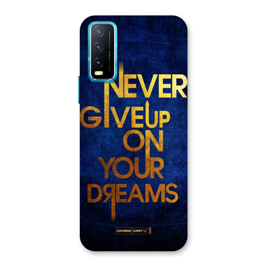 Never Give Up Back Case for Vivo Y20A