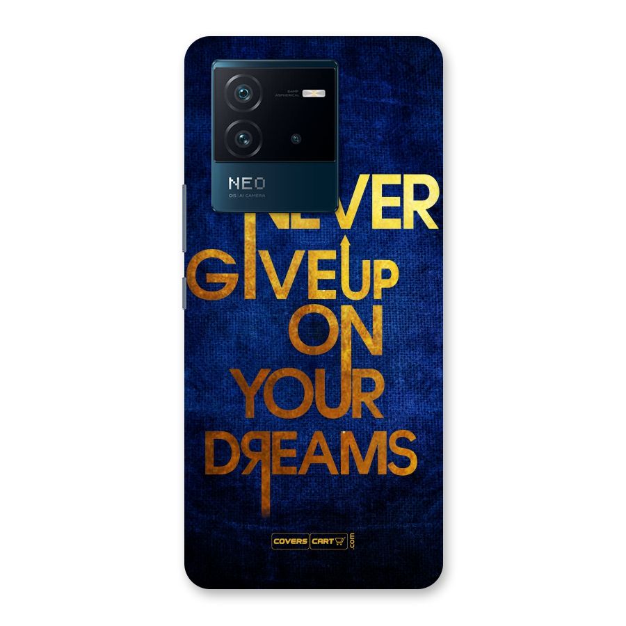 Never Give Up Back Case for Vivo iQOO Neo 6 5G