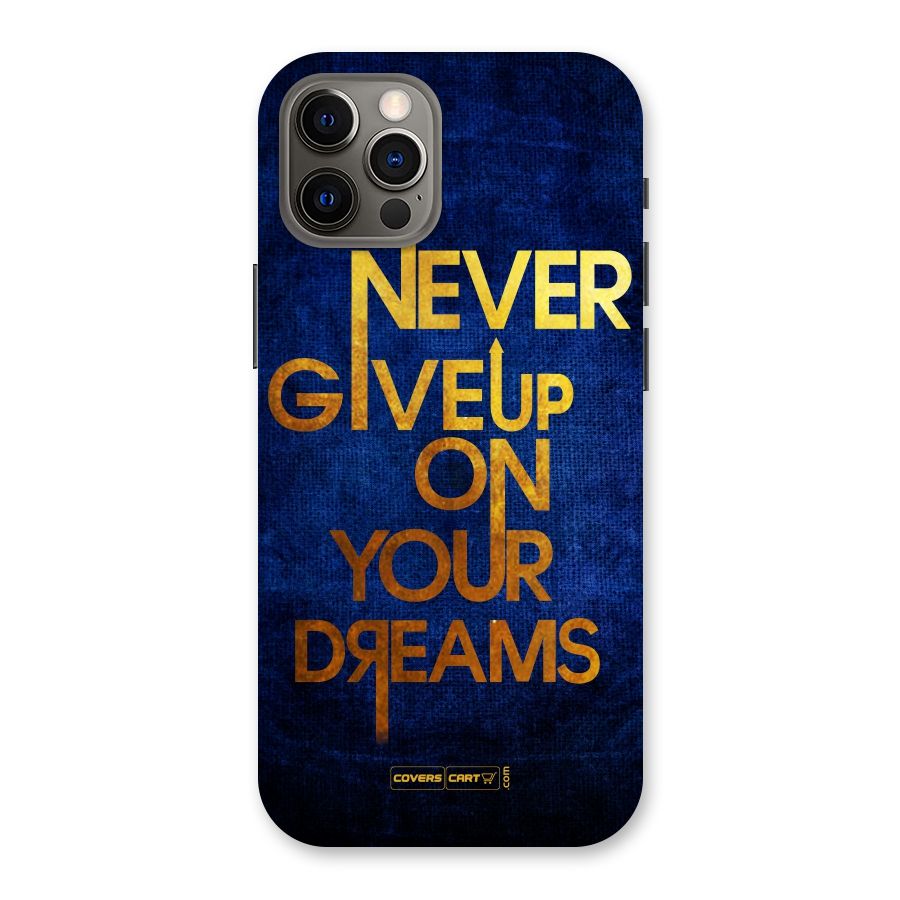 Never Give Up Back Case for iPhone 12 Pro