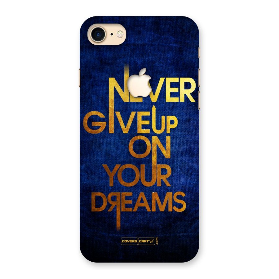 Never Give Up Back Case for iPhone 7 Apple Cut