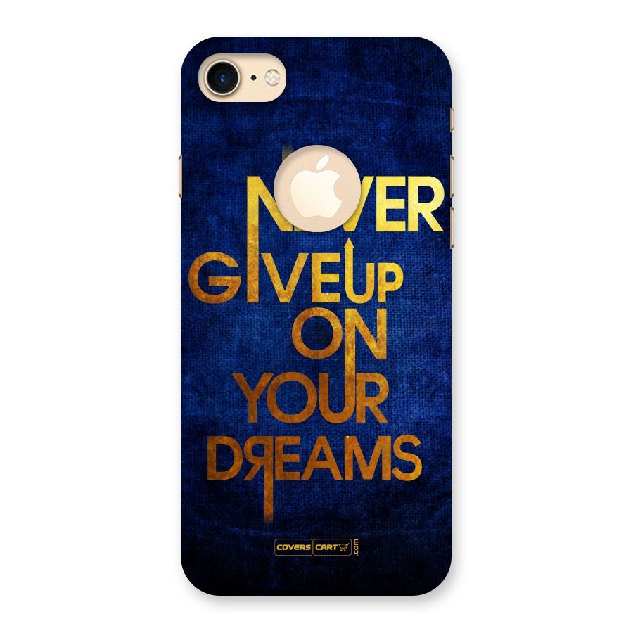Never Give Up Back Case for iPhone 7 Logo Cut