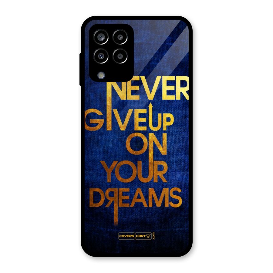 Never Give Up Glass Back Case for Galaxy M33