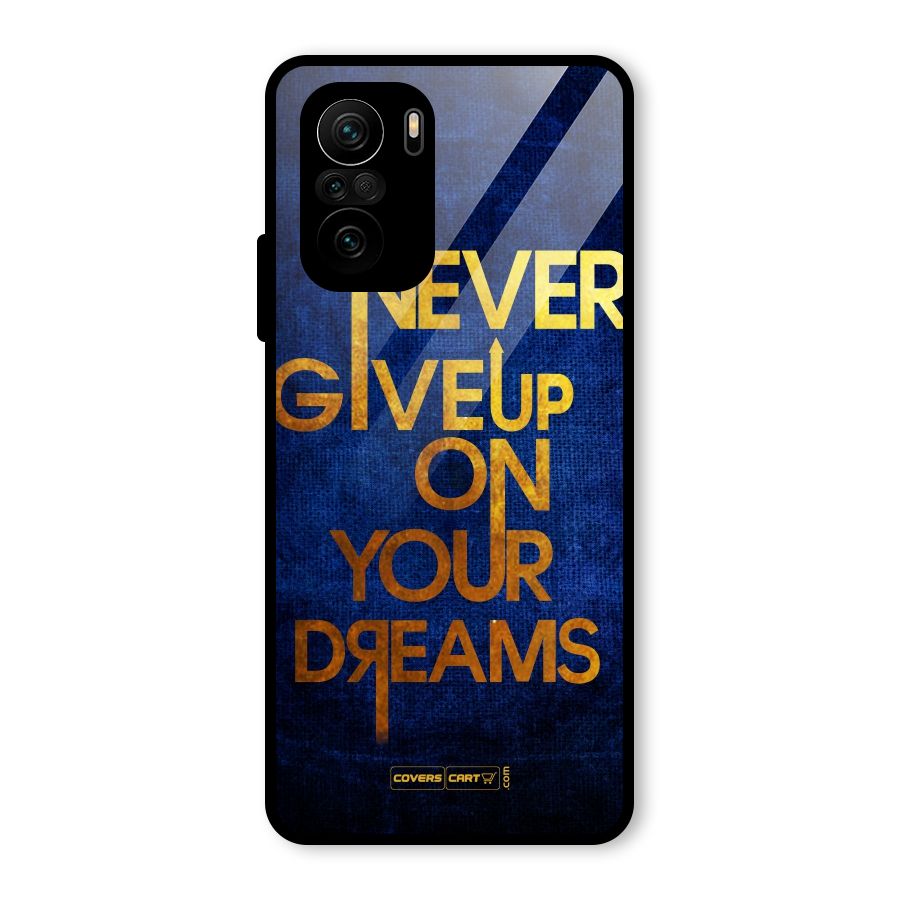 Never Give Up Glass Back Case for Mi 11X Pro