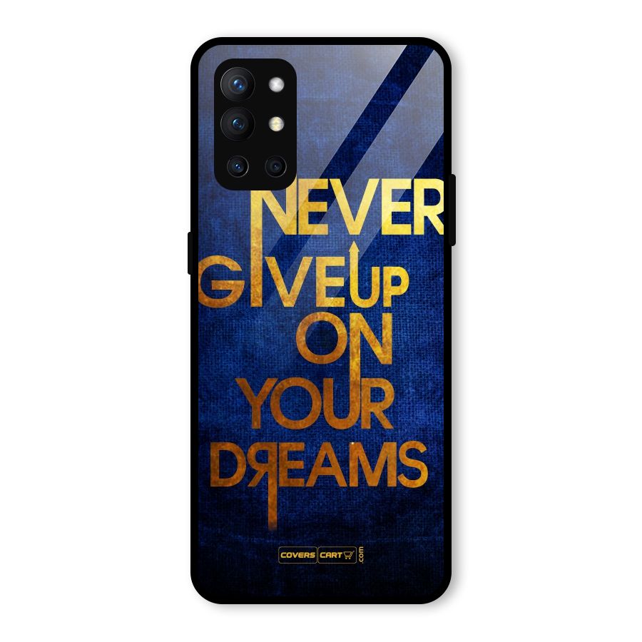 Never Give Up Glass Back Case for OnePlus 9R