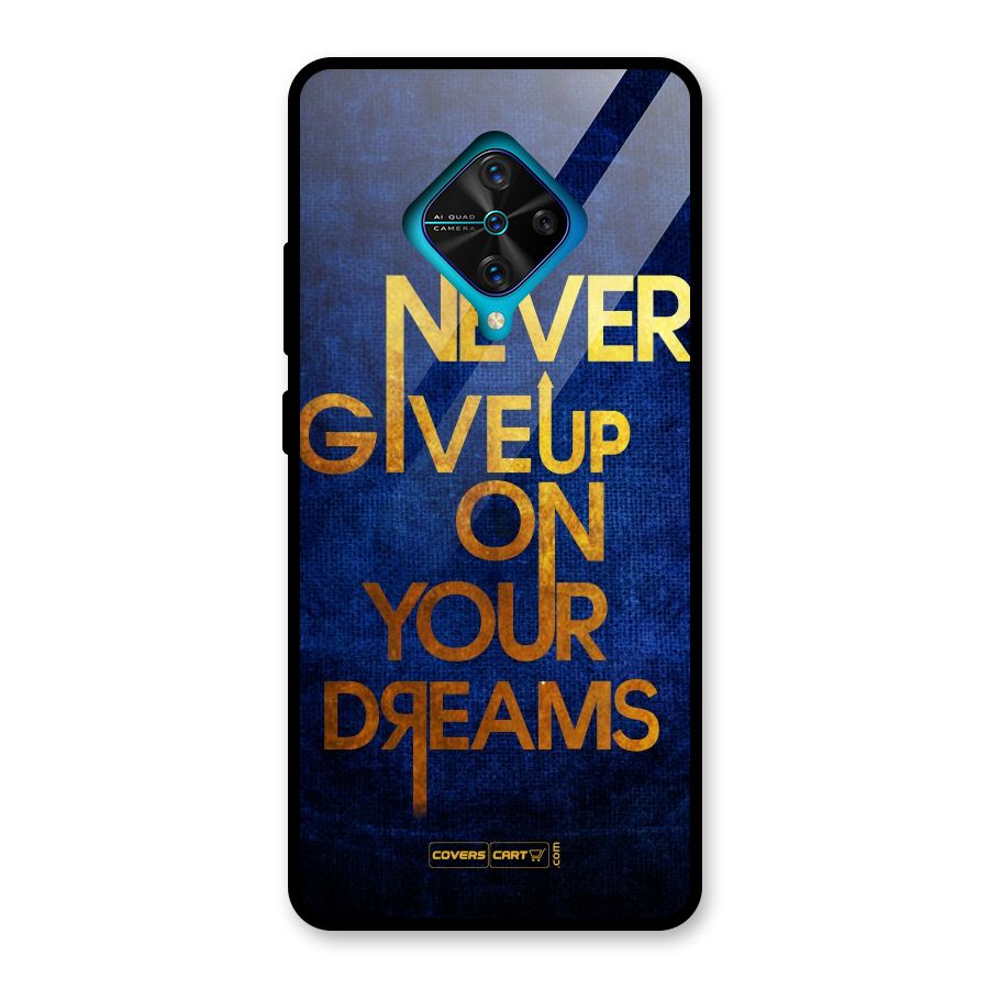 Never Give Up Glass Back Case for Vivo S1 Pro