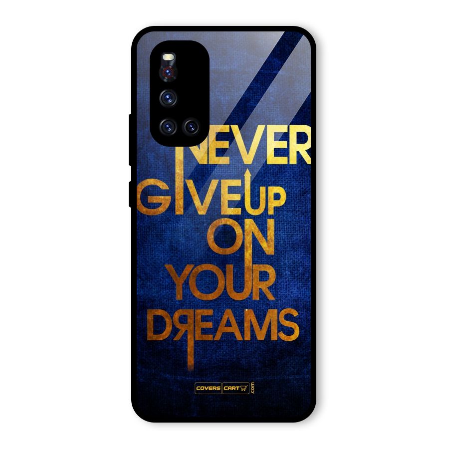 Never Give Up Glass Back Case for Vivo V19