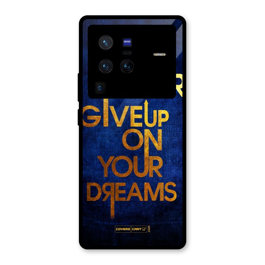 Never Give Up Glass Back Case for Vivo X80 Pro
