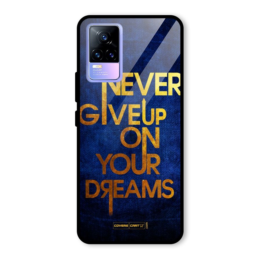Never Give Up Glass Back Case for Vivo Y73