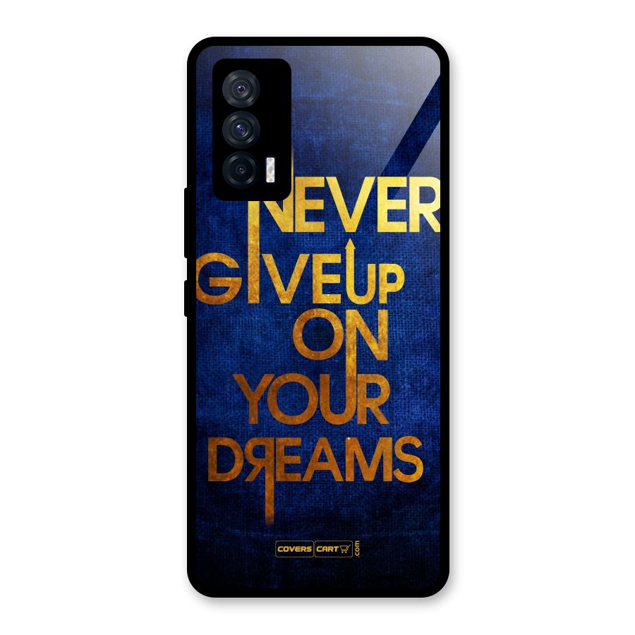Never Give Up Glass Back Case for Vivo iQOO 7 5G