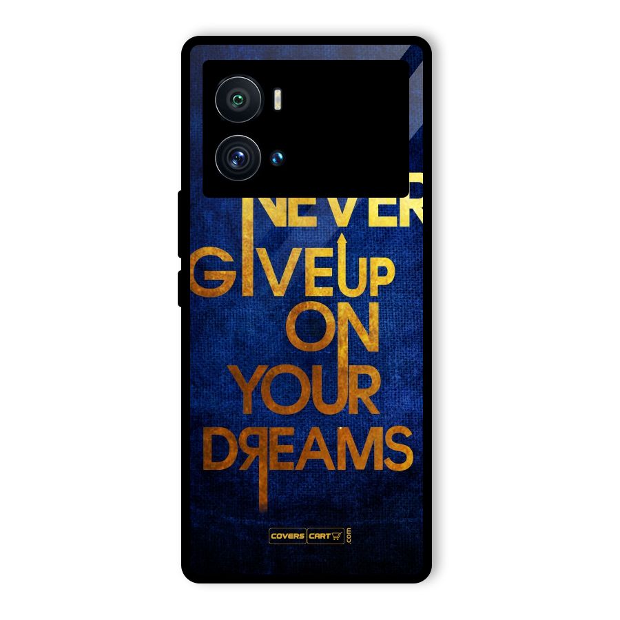 Never Give Up Glass Back Case for Vivo iQOO 9 Pro