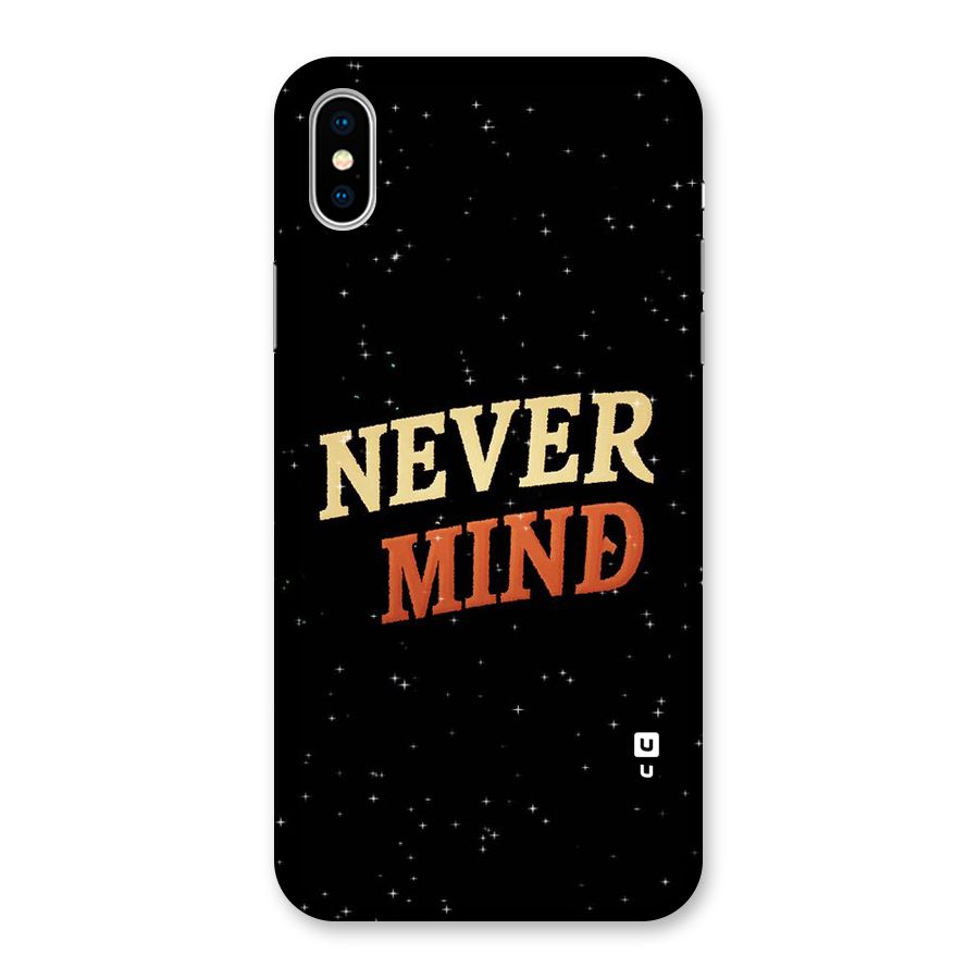 Never Mind Design Back Case for iPhone XS