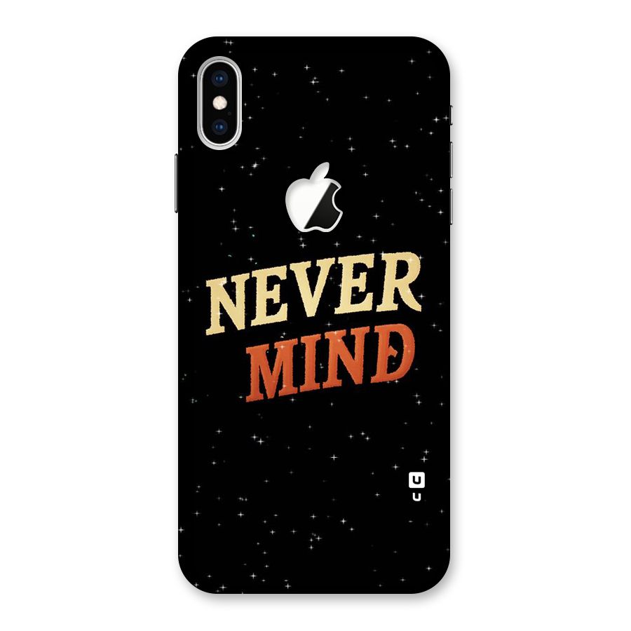 Never Mind Design Back Case for iPhone XS Max Apple Cut