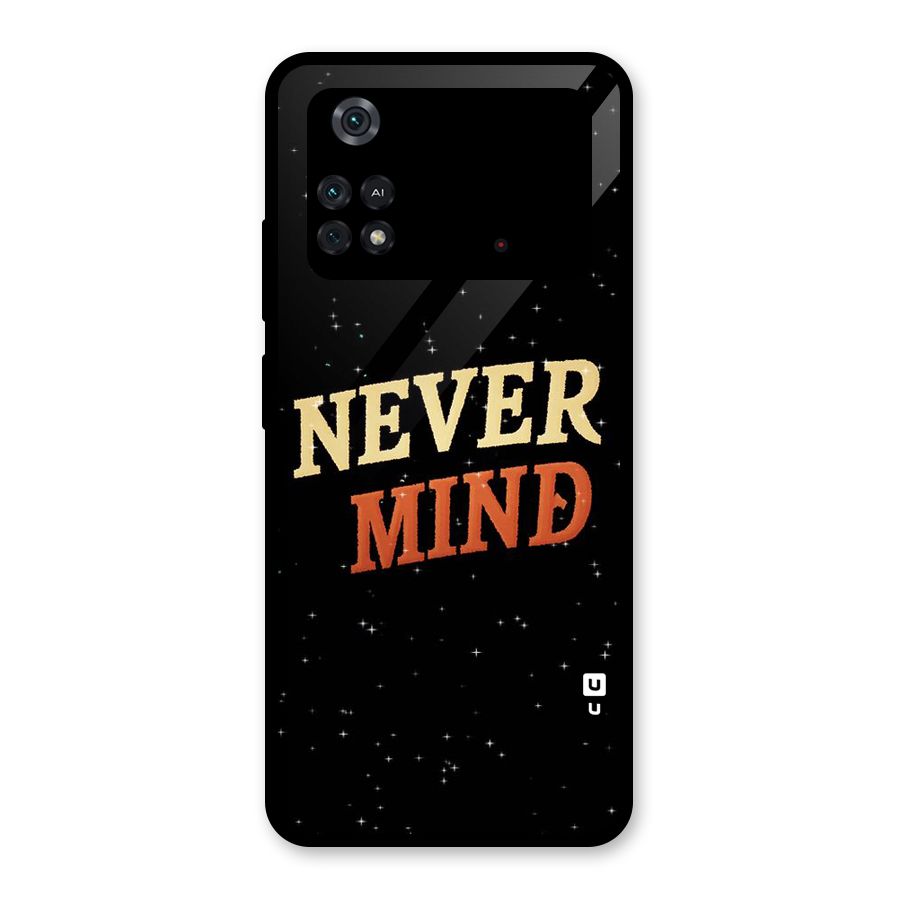 Never Mind Design Glass Back Case for Poco M4 Pro 4G